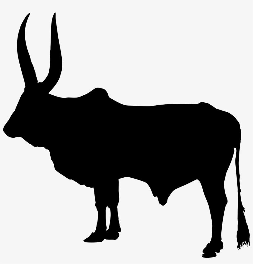 Boss Silhouette Cliparts 3, Buy Clip Art - Zebu Silhouette Png, transparent png download