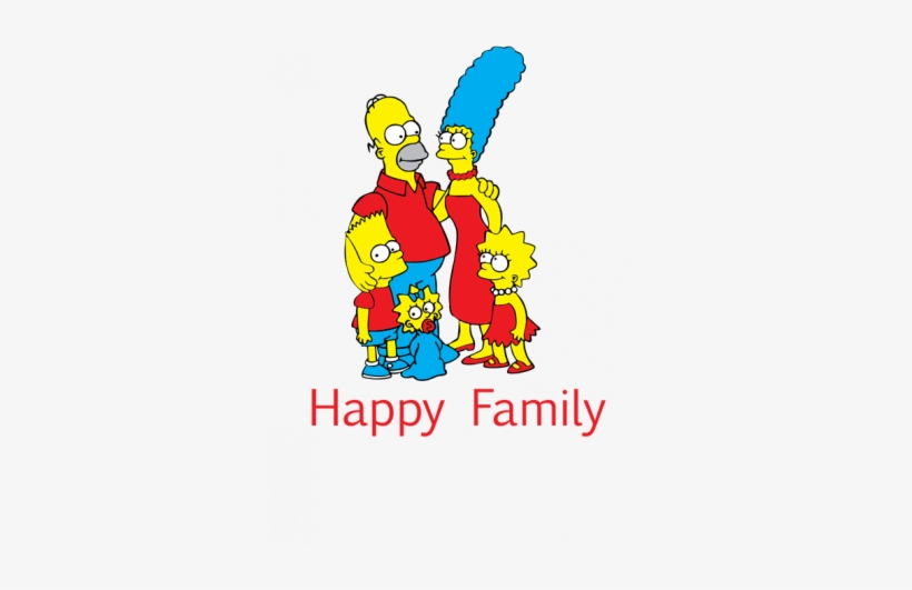 Simpsons-simpsons Happy Family - Wake Up (lily, I Love You…), transparent png download