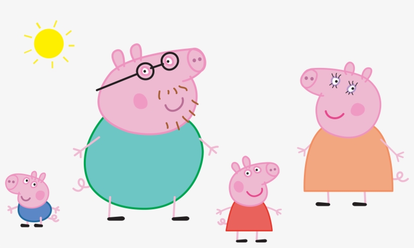 Peppa Pig Family Png, transparent png download