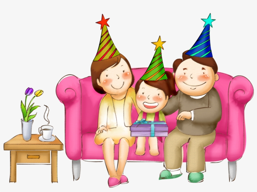 Clip Black And White Cake Child Mother Happy To You, transparent png download