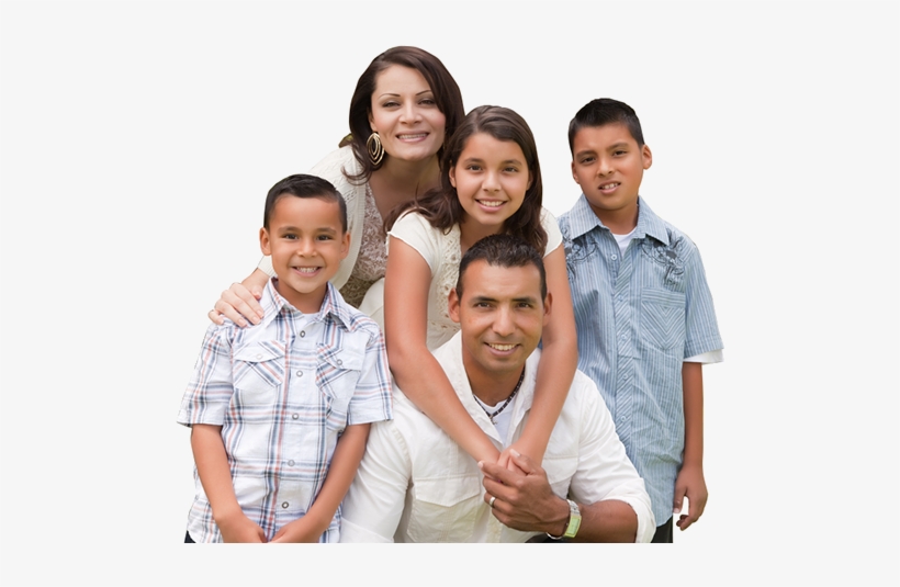 Hispanic Family Of 5, transparent png download