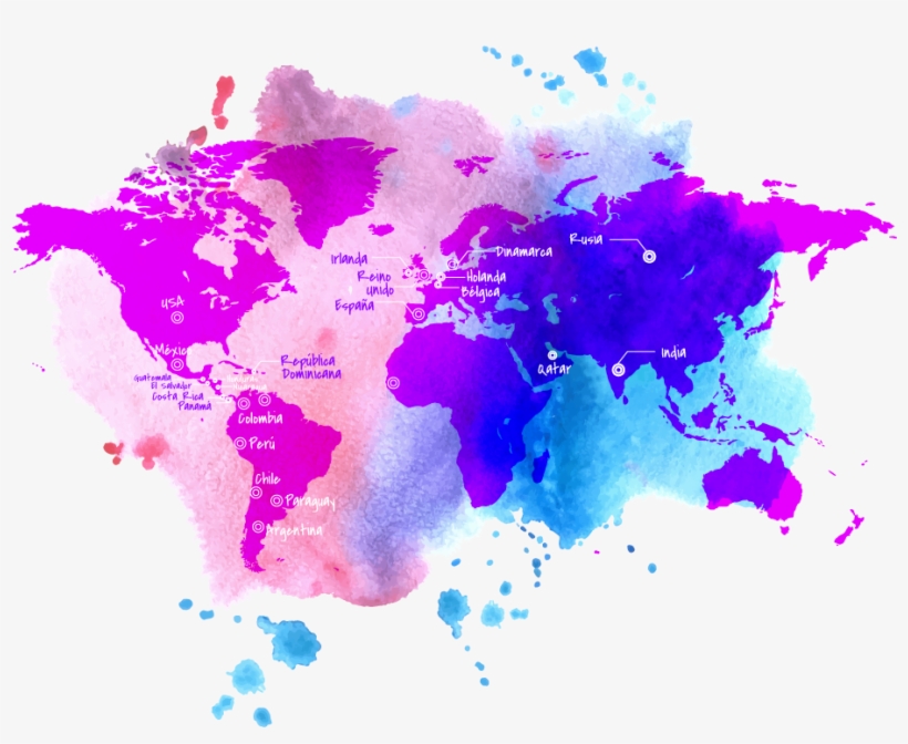 Mapa Impacto Taap - World Map, transparent png download