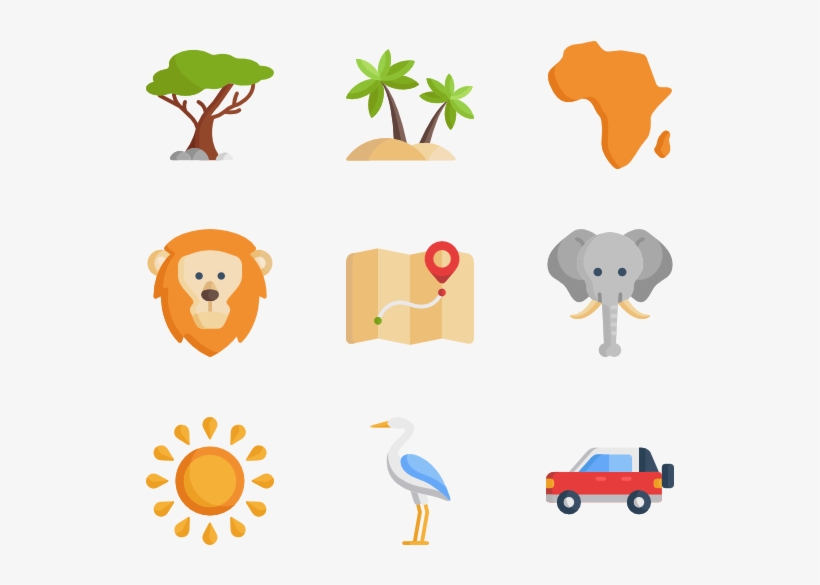 Africa 40 Icons, transparent png download