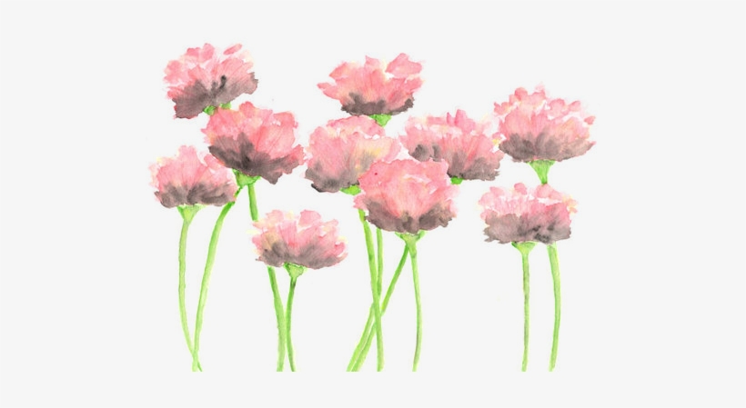 Flowers And Png Image - Watercolor Pink Flowers Png, transparent png download