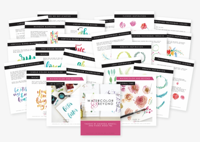 Watercolor And Beyond Worksheets - Graphic Design, transparent png download