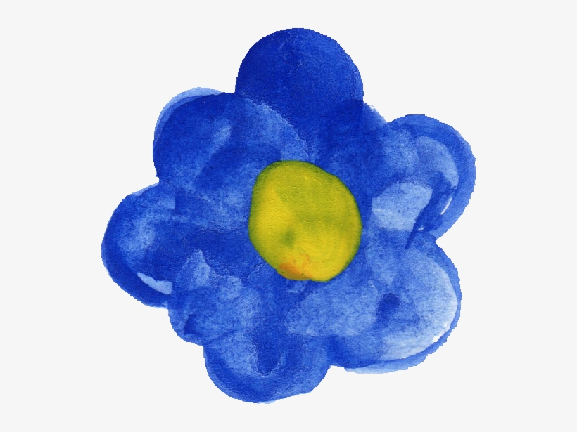Blue Watercolor Flower Png Blue Flowers Watercolor Png Transparent Png 532x535 Free Download On Nicepng