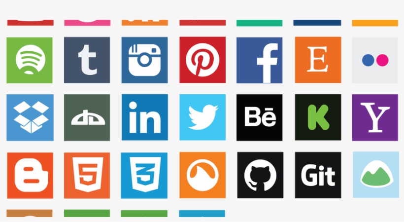 Graphic Transparent Stock Media Icons Scaretissue Design - Vector Art Social Media Icons, transparent png download