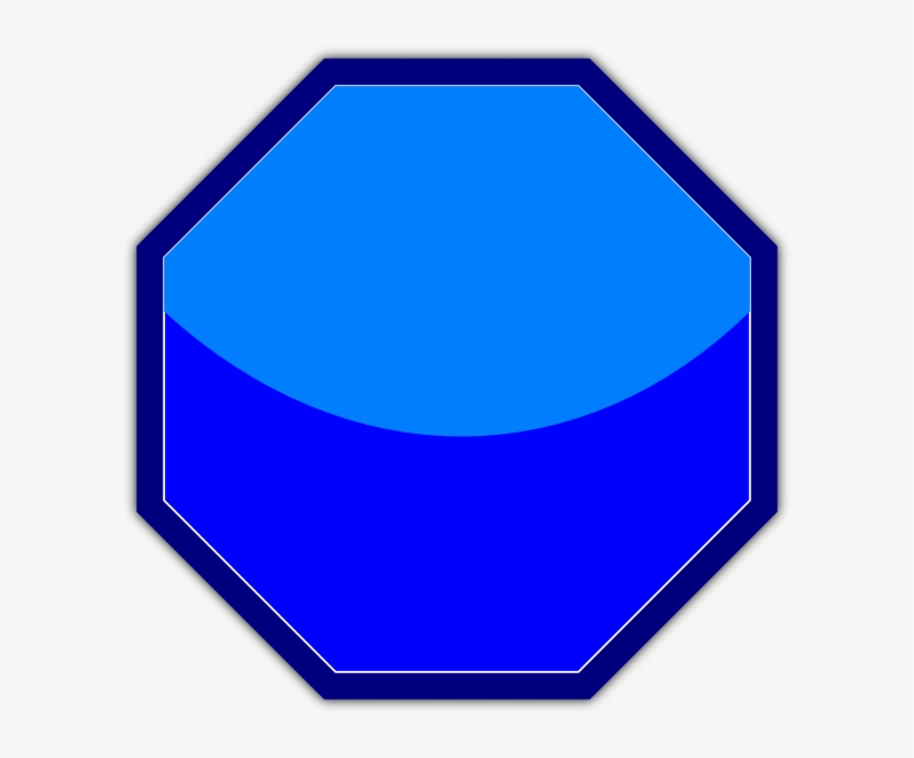 Blue Stop Sign Svg Clip Arts 600 X 600 Px, transparent png download