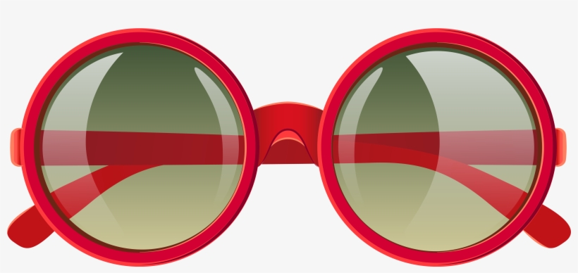 Cute Red Sunglasses Png Clipart Image - Cute Sunglasses Clipart Png, transparent png download
