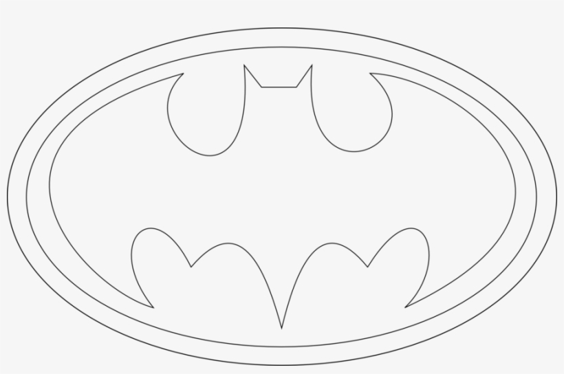 Batman Logo Stencil Superheroes Logos Coloring Pages Transparent PNG 