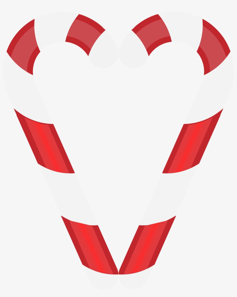 This Free Icons Png Design Of Candy Cane Heart No Background, transparent png download