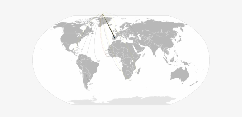 Arrow Clipart North Pole - New Zealand And Norway, transparent png download