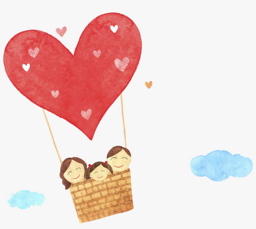 Valentine Transparent Family - Familia De Tres, transparent png download