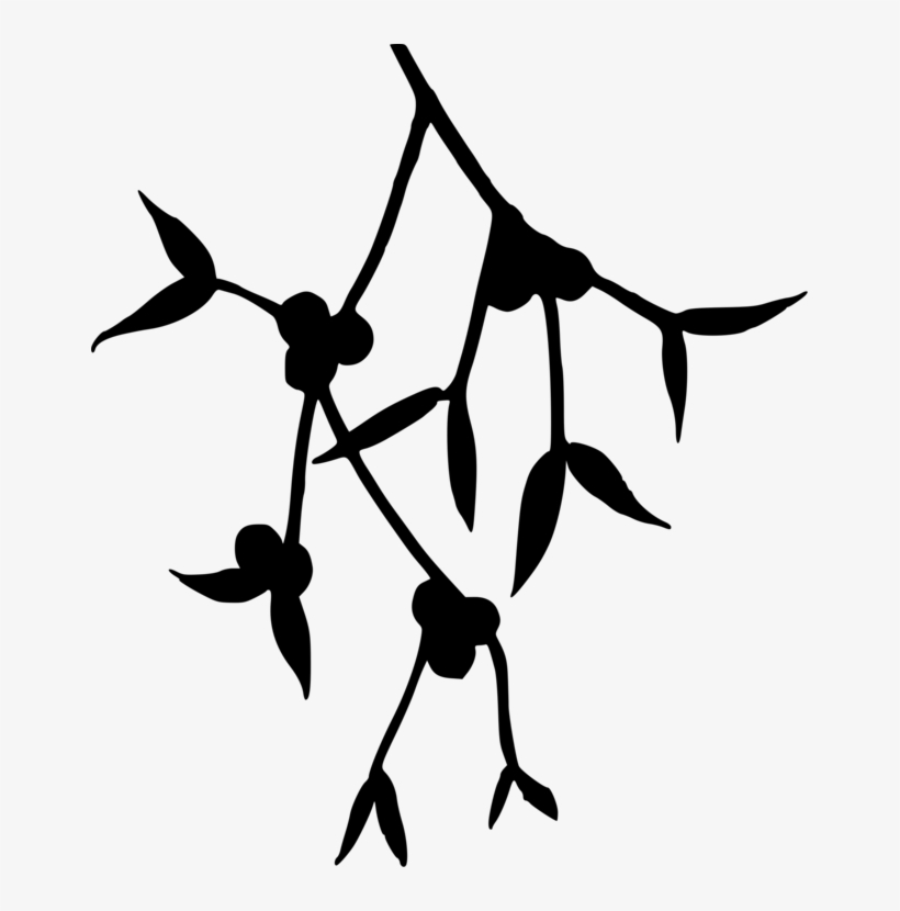 Christmas Mistletoe Clip Art Christmas Computer Icons - Mistletoe Silhouette, transparent png download