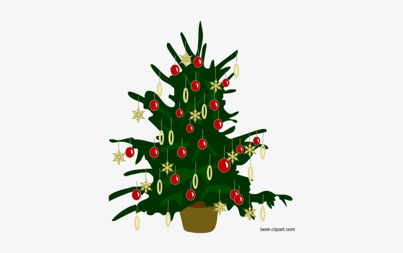 Free Decorated Christmas Tree Clip Art - Christmas Puzzle Clip Art, transparent png download