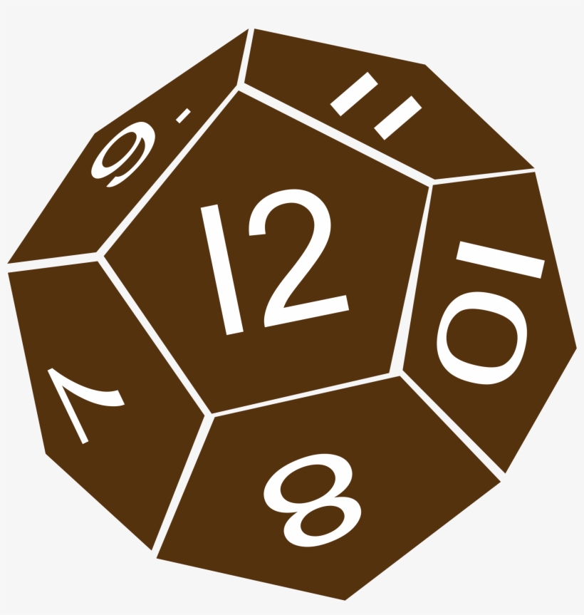 This Free Icons Png Design Of D12 Twelve Sided Dice, transparent png download