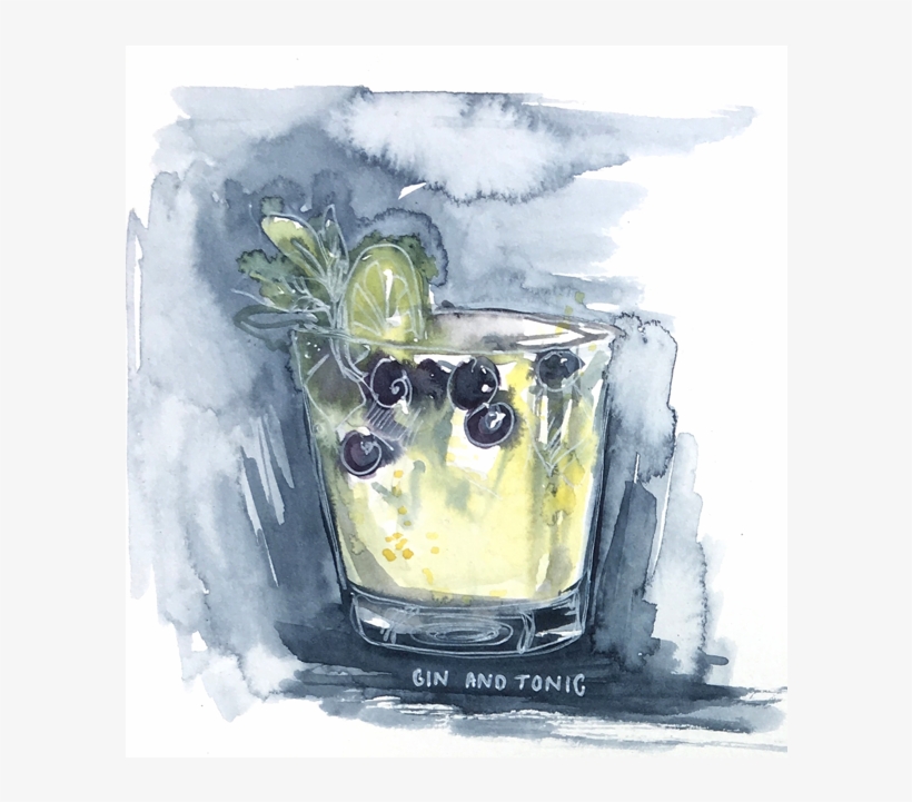 #art #illustration #watercolour #painting #ginandtonic - 011 Dainfern By The Baron, transparent png download