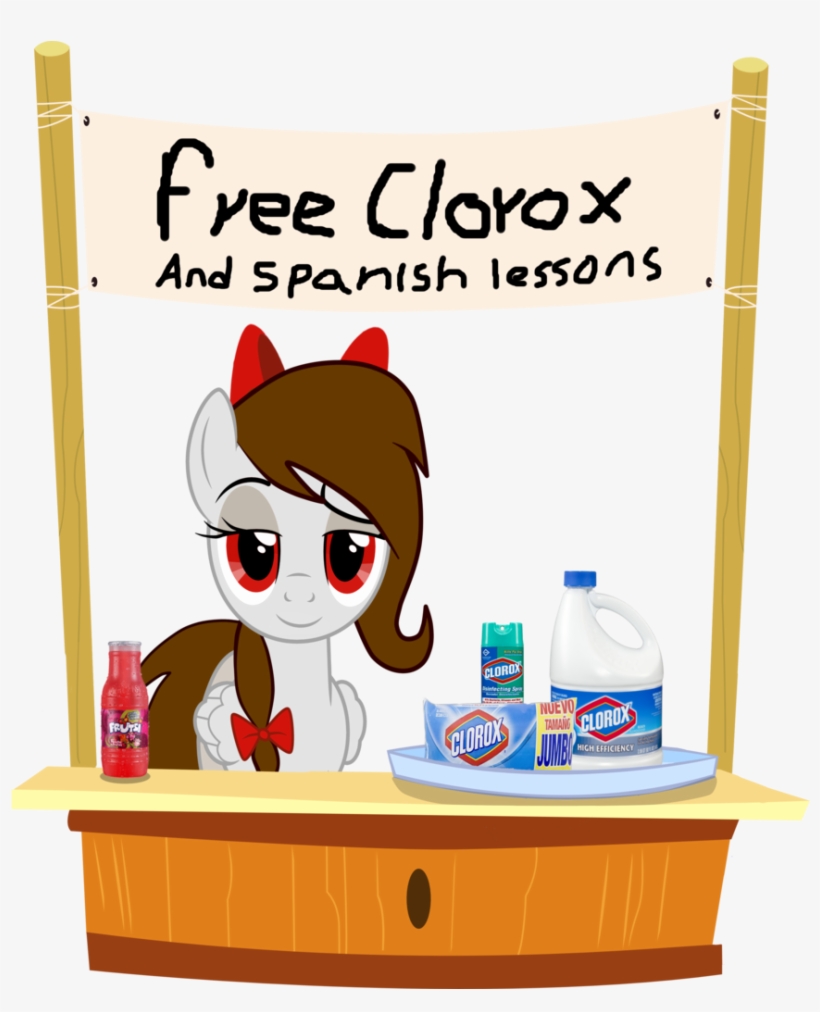 #1376965 - Artist - Rsa - Fim, Bleach, Bow, Clorox, - Clorox Mlp, transparent png download