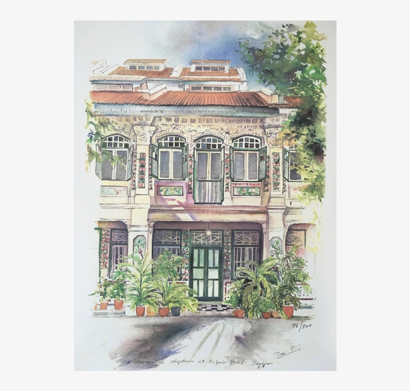 Peranakan Shophouse - Art Shophouses In Singapore, transparent png download