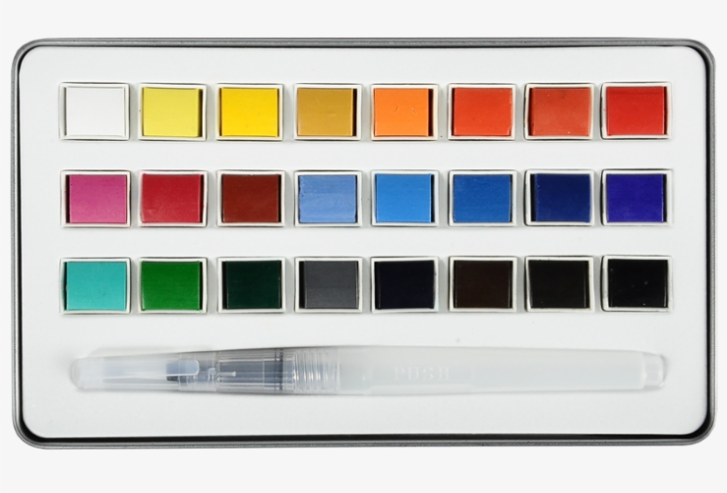 Wholesale Best Quality Cheap 12colors Dry Water Color - Watercolor Pan, transparent png download