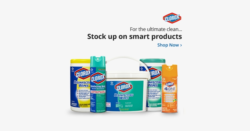 Search Results For Clorox Disinfecting Wipes Search - Clorox Clo31043 - 4-in-one Disinfectant Sanitizer,, transparent png download