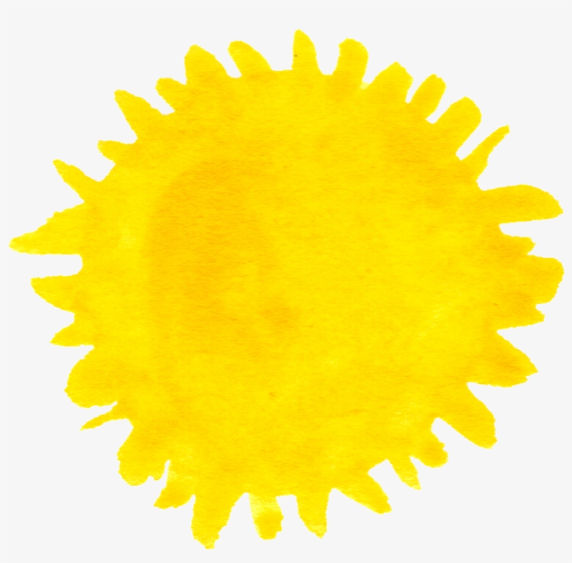10 Watercolor Sun - Sun Watercolour Transparent Png, transparent png download