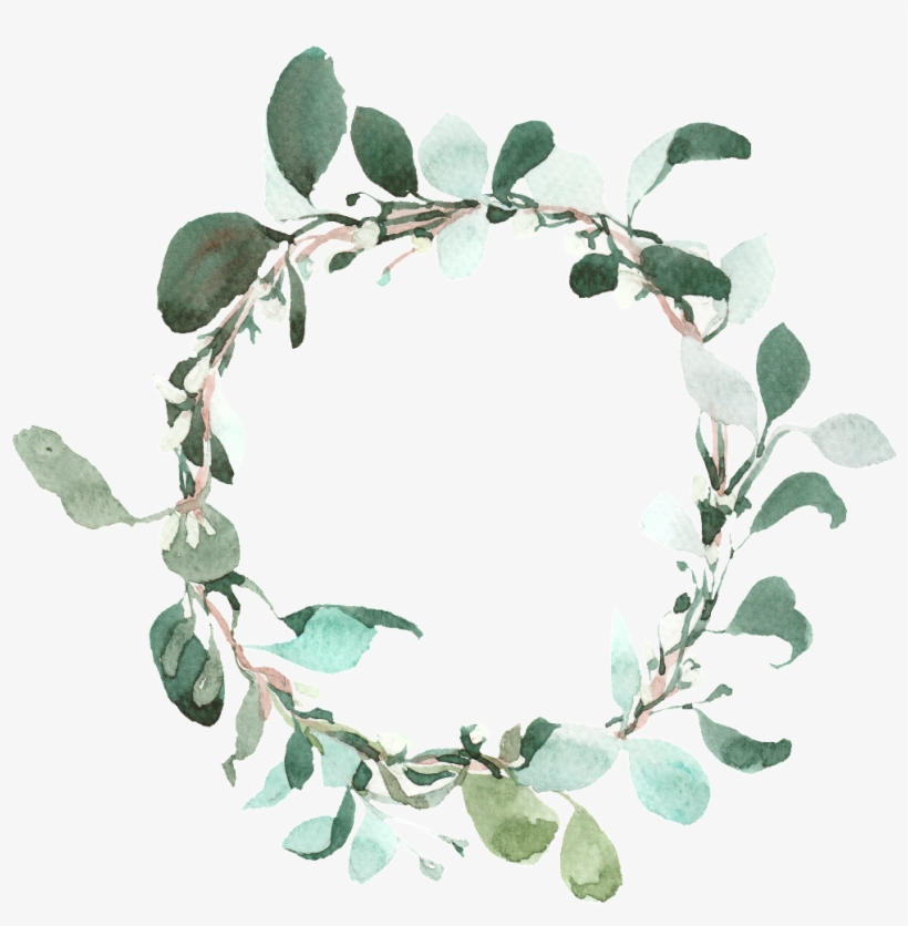 This Graphics Is Hand Painted Cartoon Leaf Grass Ring - Portable Network Graphics, transparent png download