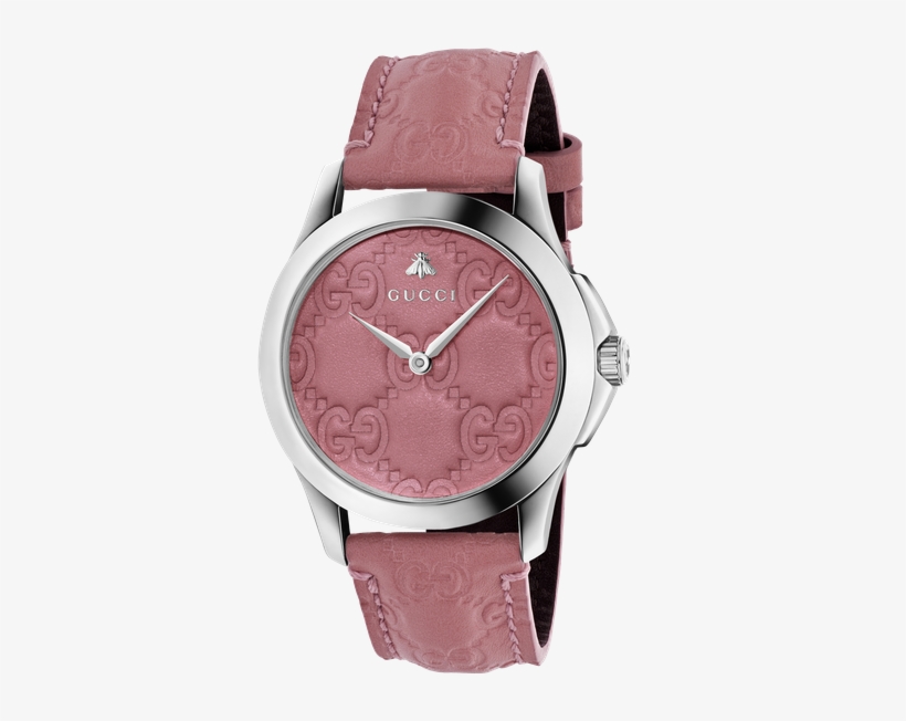 Gucci G-timeless, 38mm - Gucci Women's Swiss G-timeless Candy Pink Leather Strap, transparent png download