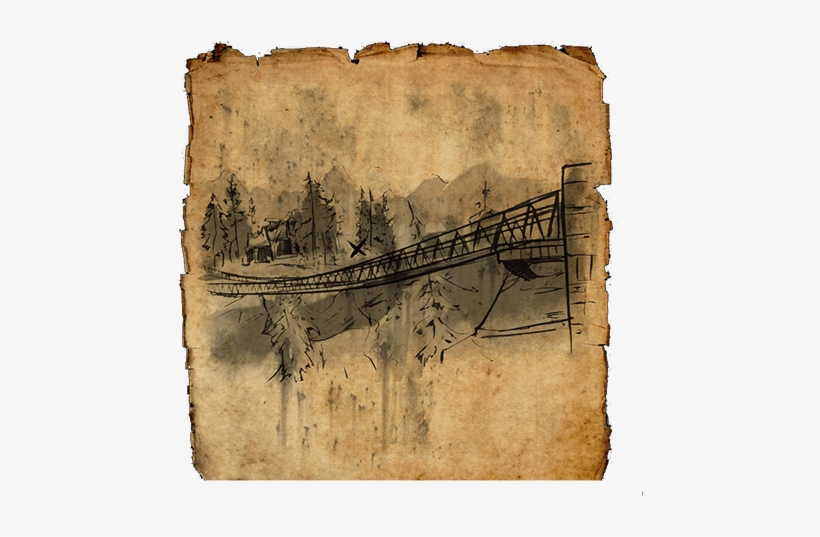 Cyrodiil Treasure Map Xi - Treasure Map, transparent png download
