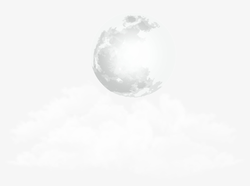 Moon And Clouds Transparent Clip Art Png Image - Moon And Clouds Transparent, transparent png download