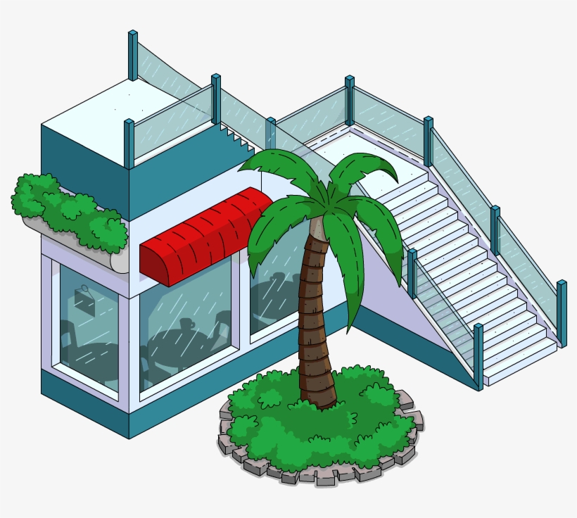 Mall O Rail Stairs Menu - Mall Stairs Clipart, transparent png download