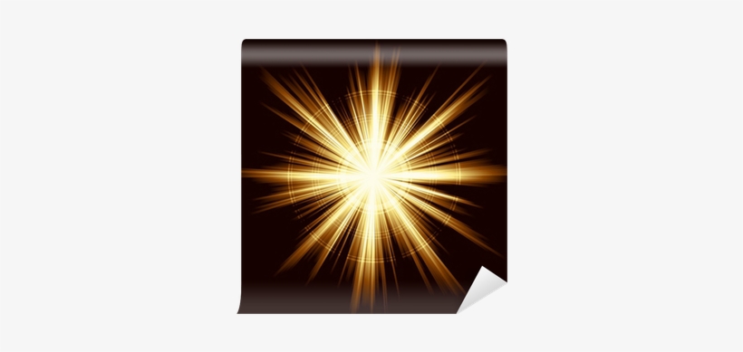 Golden Ight Burst, Fireworks, Lens Flare Wall Mural - Angels With Sacred Host, transparent png download