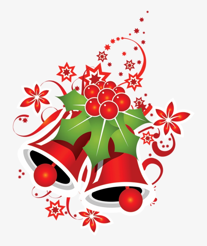 Woman Gift Wrapping Presents At A Shopping Center Clipart - Christmas Stars And Bells, transparent png download