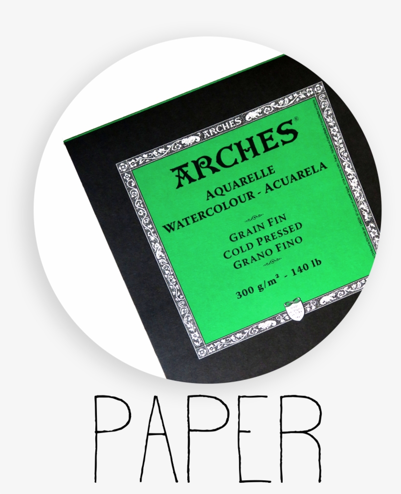 Arches Cold Press 140lb Watercolor Paper Paper02 - Arches 19 X 26 Cm 300 Gsm Cold Pressed Spiral Bound, transparent png download