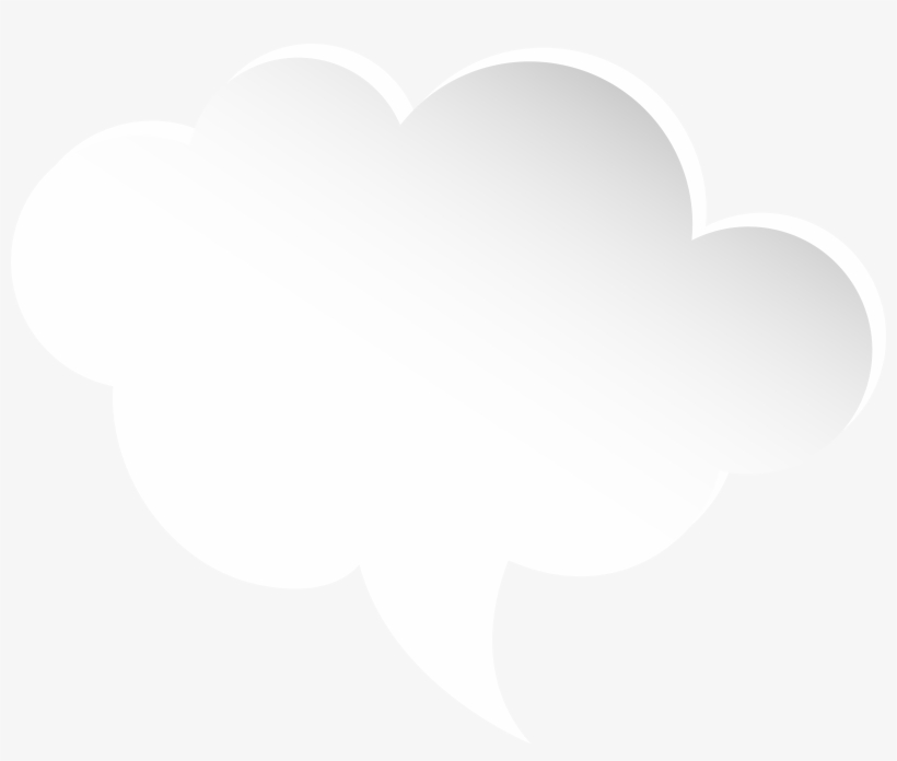 Clouds Clipart Pink Cloud - Cloud Speech Bubble Png, transparent png download