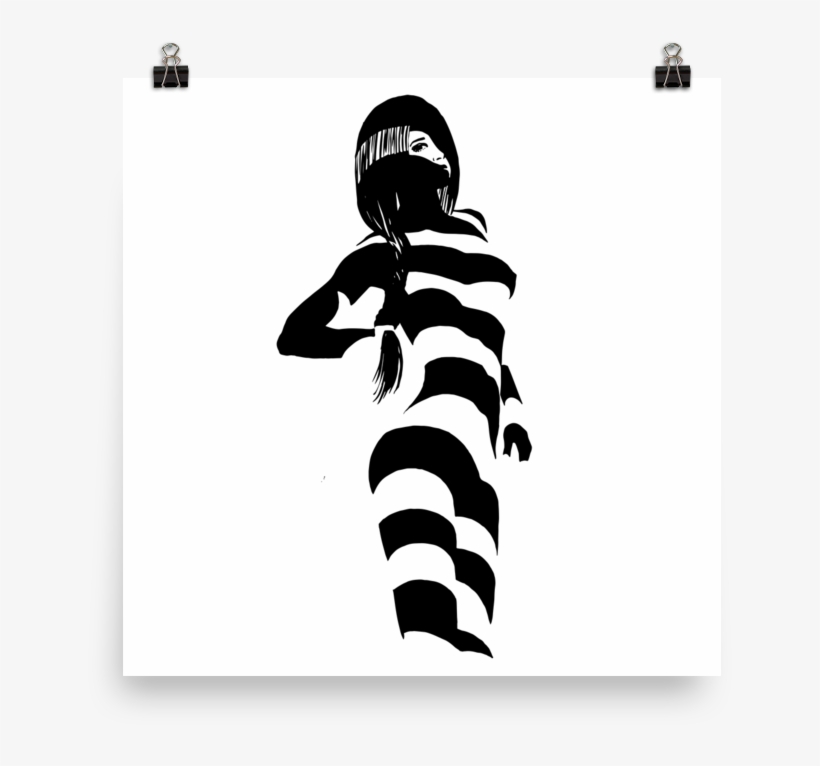 Printed Watercolor Hot Girl Poster Of A Sexy Naked - Illustration, transparent png download