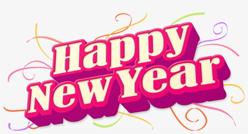 Happy New Year Png Picture - Happy New Year Png Text, transparent png download