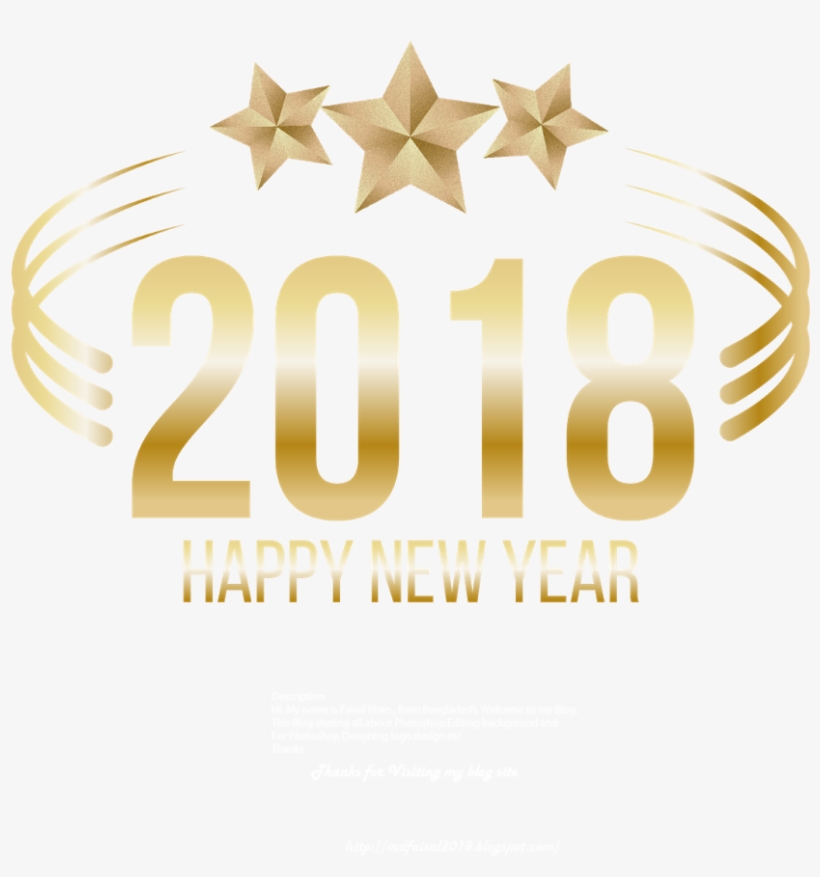 Happy New Year Photo - Bg Happy New Year 2018png, transparent png download