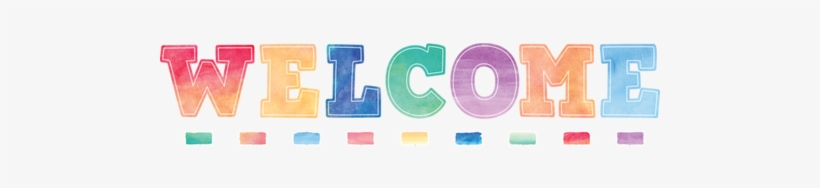 Watercolor Welcome Bulletin Board Display Set - Welcome Watercolor, transparent png download
