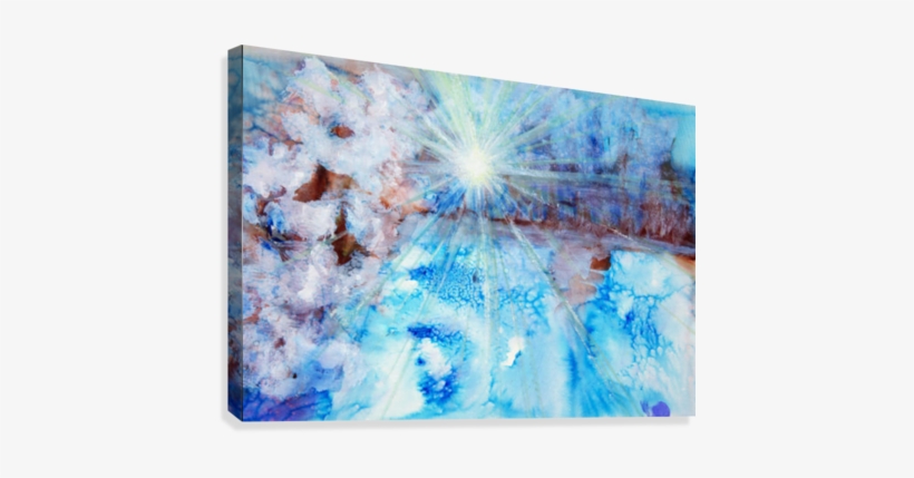 Abstract Watercolour Painting With A Starburst Canvas - Supplier Generic Abstract Watercolour Painting With, transparent png download