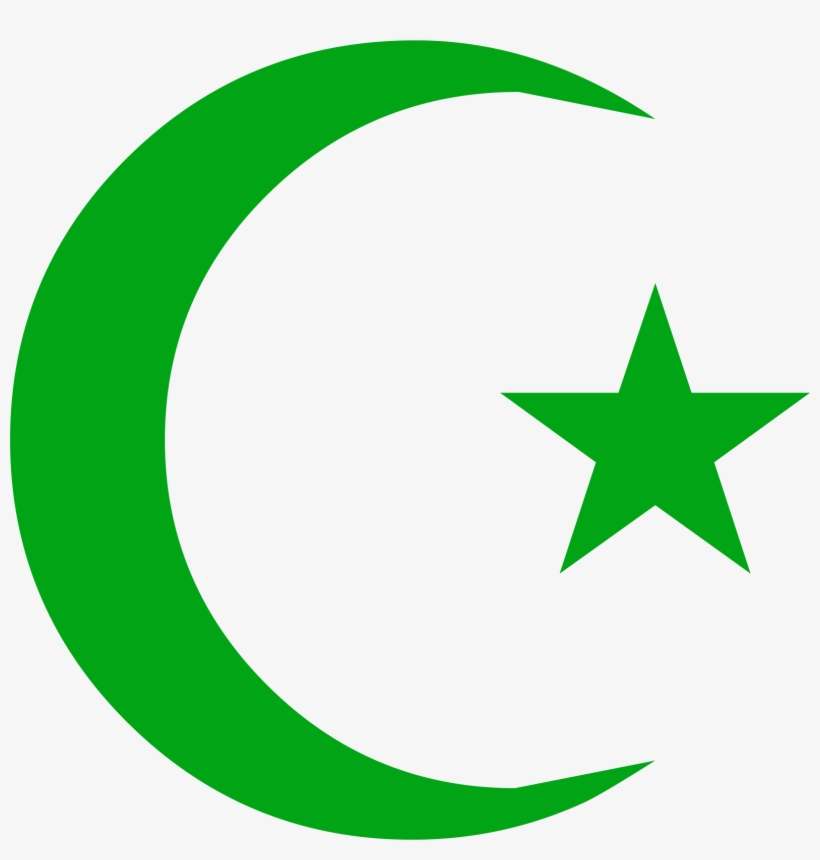 Green New Moon - Crescent Moon And Star, transparent png download