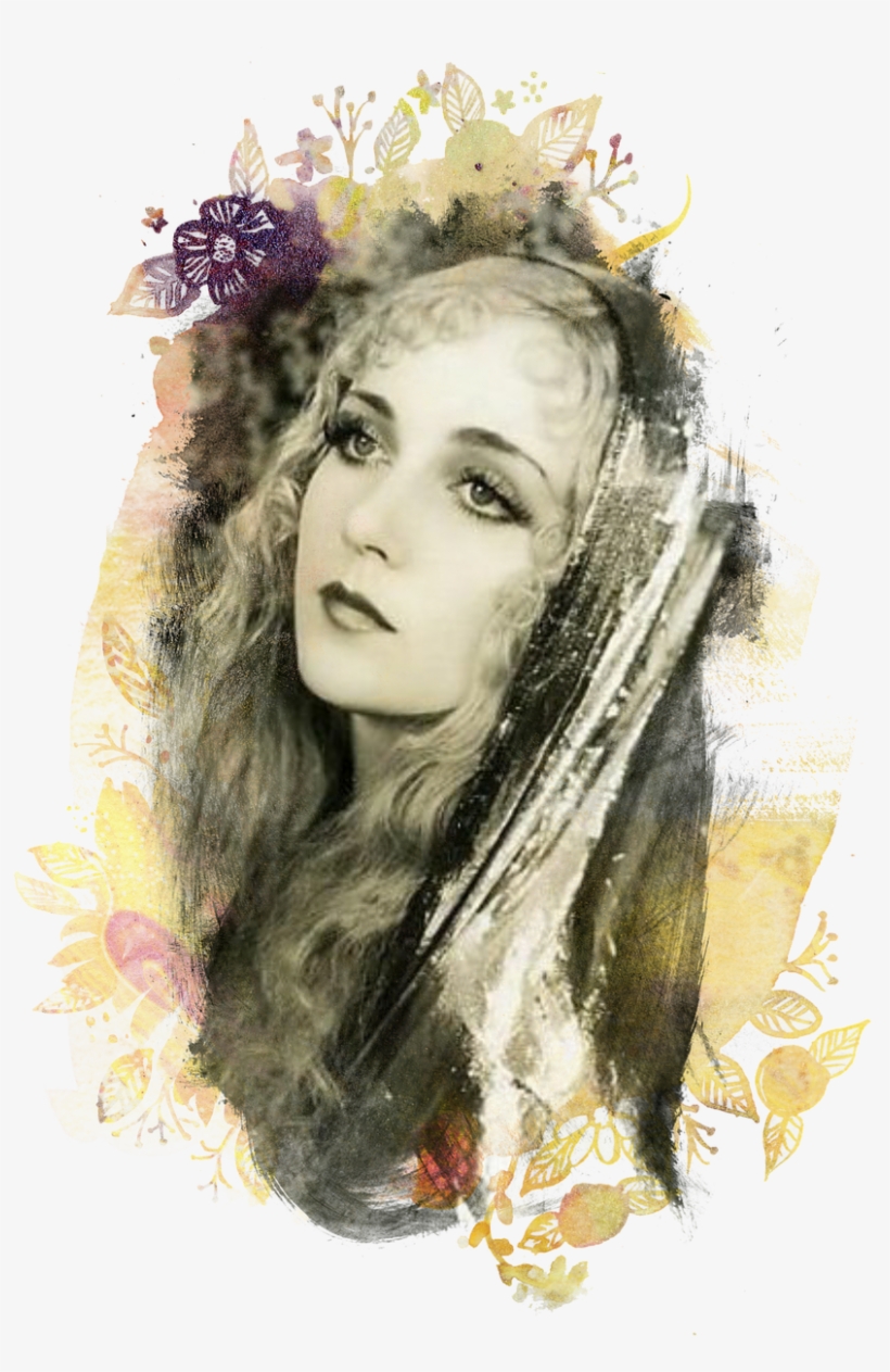 Vintage Woman Watercolor - Picsart Photo Studio, transparent png download