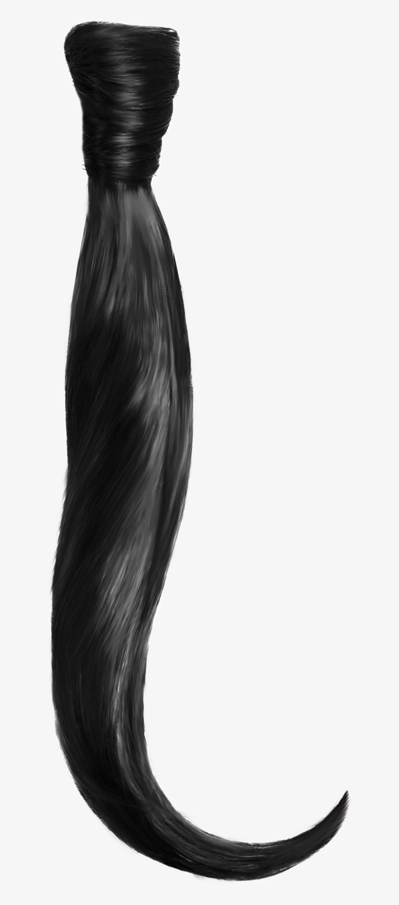 Hair Png Black And White - Portable Network Graphics, transparent png download