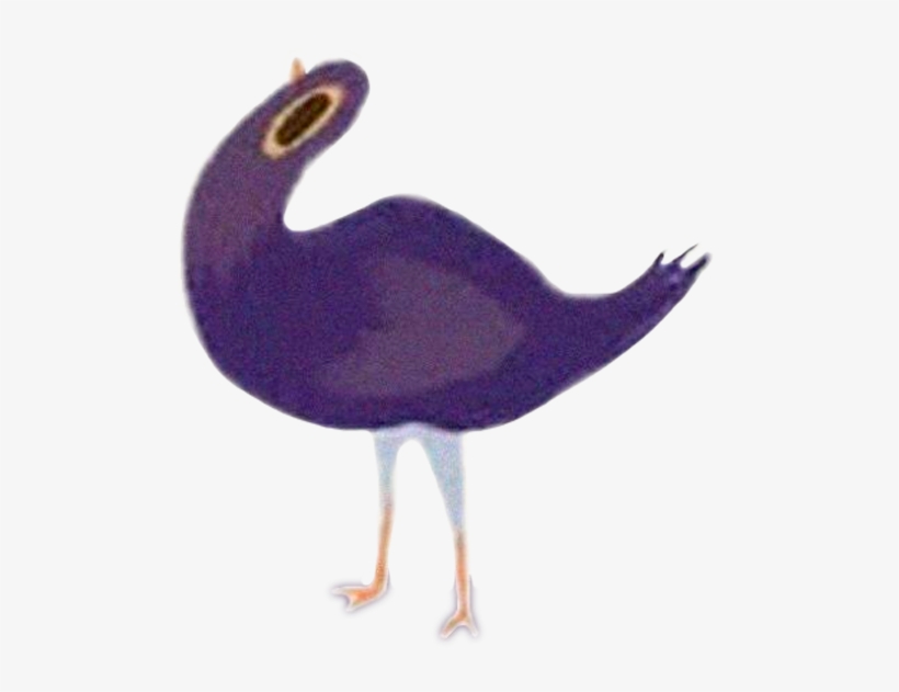 Trash Doves Png - Purple Bird Facebook Emoticon, transparent png download