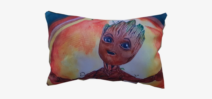 Baby Groot Pillow - Pillow, transparent png download