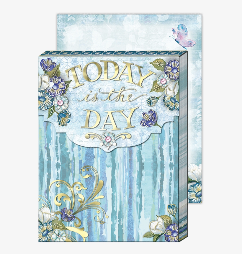 Floral Reflections Book-style Journal - Today Is The Day Pocket Note Pad, transparent png download