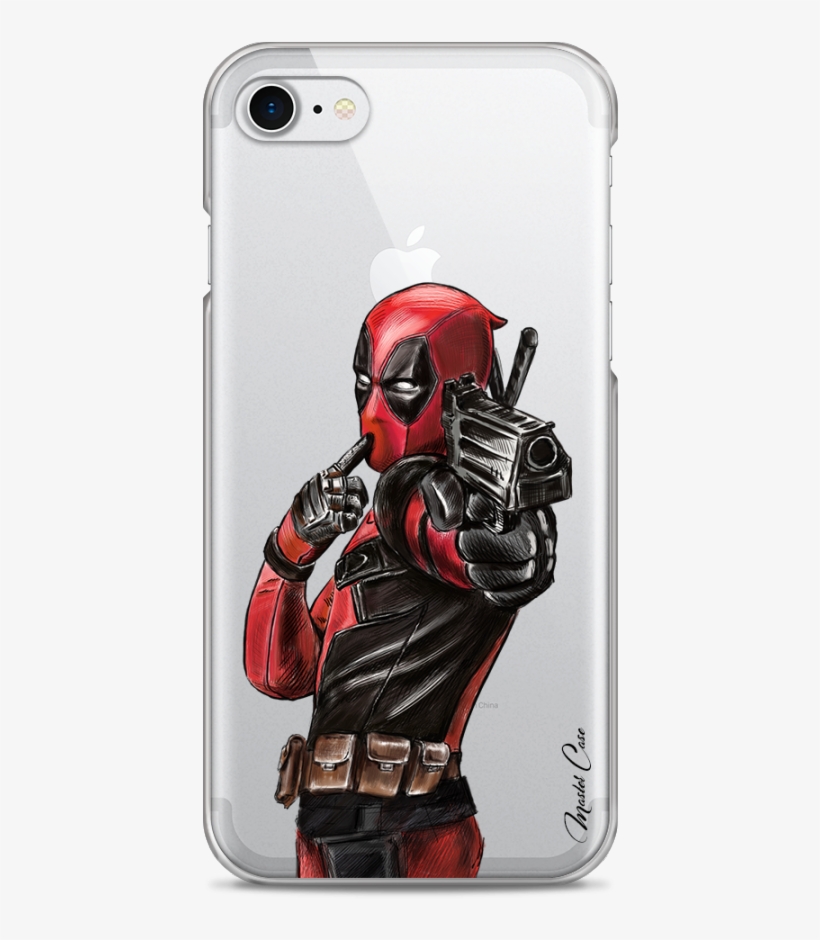Coque Iphone 7plus/8plus Deadpool 2 Watercolor Design - Iphone, transparent png download