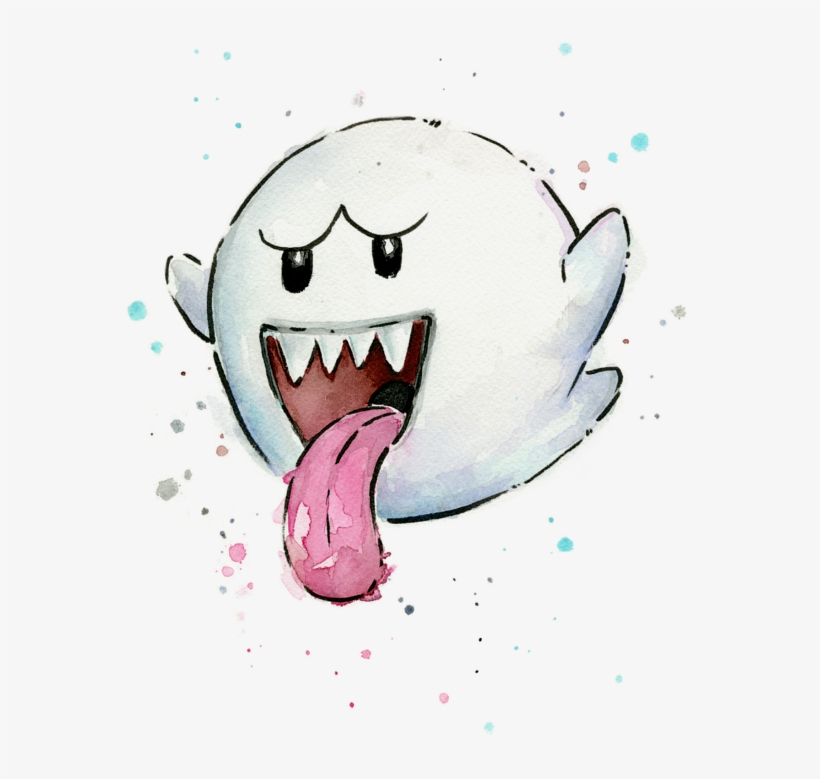 Click And Drag To Re-position The Image, If Desired - Mario Watercolor, transparent png download