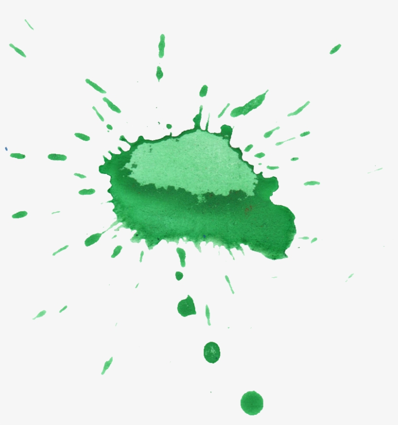 Free Download - Watercolor Splatter Drops Png, transparent png download