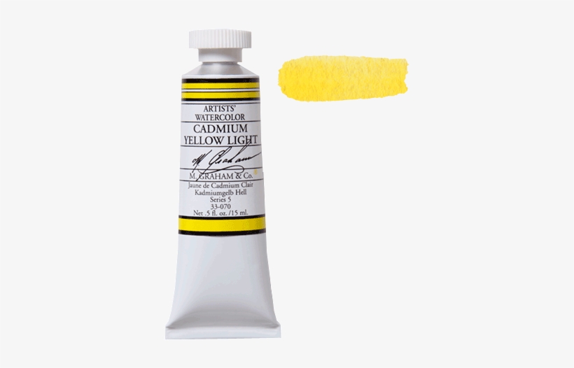 Watercolor Cadmium Yellow Light070 - M Graham Watercolor Turquoise, transparent png download